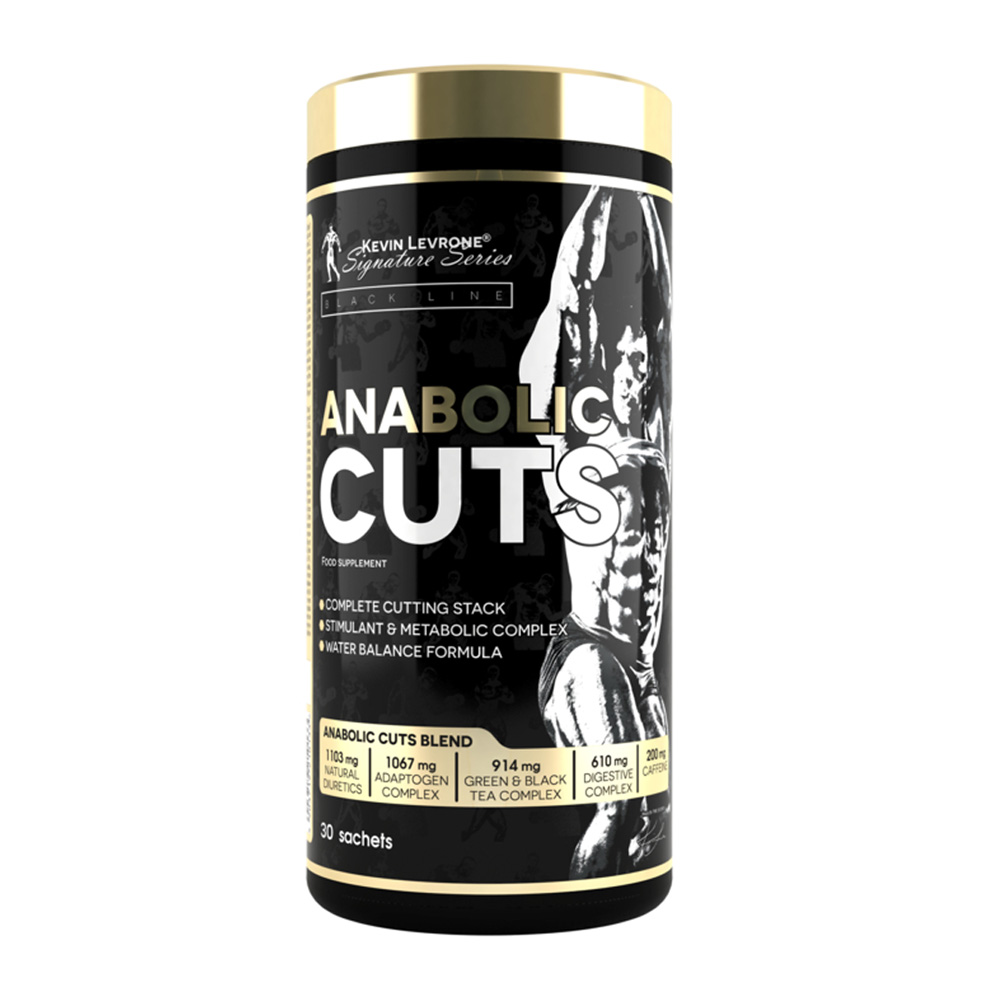 Kevin Levrone Anabolic Cuts, 30 Sachets, Burning of Excess Fat, Includes Diuretics | AXT742108 Levrone Black | AXT742108