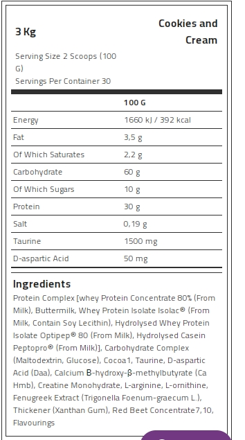 Kevin Levrone Anabolic Mass, 3 Kg, Contributes to a Growth in Muscle Mass | DRY531468 Levrone Black | DRY531468