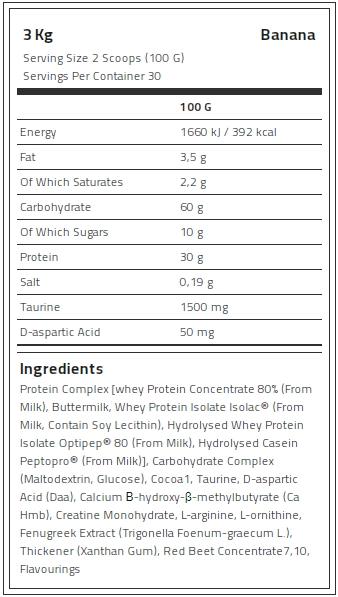 Kevin Levrone Anabolic Mass, 3 Kg, Contributes to a Growth in Muscle Mass | DRY531468 Levrone Black | DRY531468