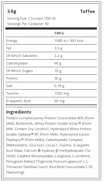 Kevin Levrone Anabolic Mass, 3 Kg, Contributes to a Growth in Muscle Mass | DRY531468 Levrone Black | DRY531468