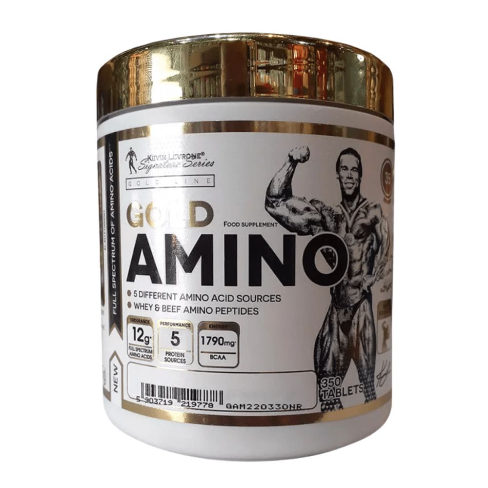 Kevin Levrone Gold Amino, 350 Tablets, 5 Different Amino Acid Sources, Increased Stamina | DXB416729 Levrone Gold | DXB416729