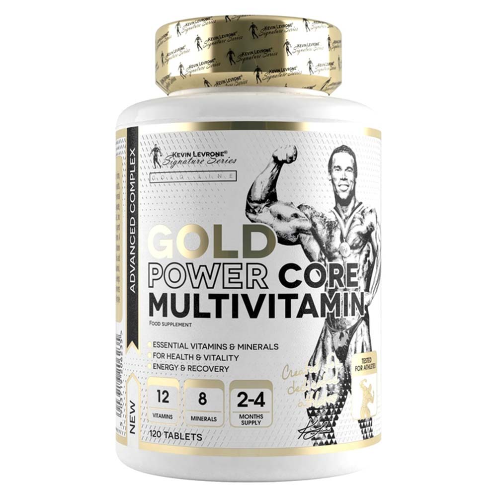 Kevin Levrone Gold Power Core Multivitamin, 120 Tablets, Contains Vitamins and Minerals, Recommended for Physically Active Adults. | ZTP736195 Levrone Gold | ZTP736195