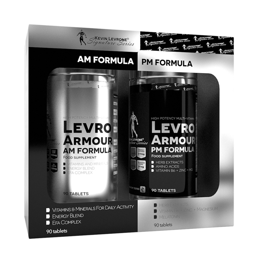 Kevin Levrone Levro Armour Am Pm Formula, 180 Tablets, Supports Immunity | TVC563470 Levrone Silver | TVC563470