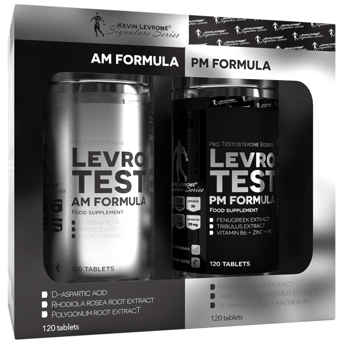 Kevin Levrone Levro Test (AM PM formula) 240 (2x120) tabs 5903719237260 | DJT956183 Levrone Silver | DJT956183