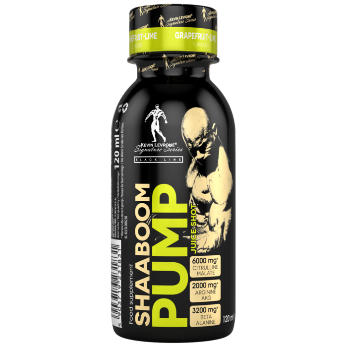 Kevin Levrone SHAABOOM PUMP JUICE SHOT 120 ml (energy drink) 5903719231831 | NAY045721 Levrone Black | NAY045721
