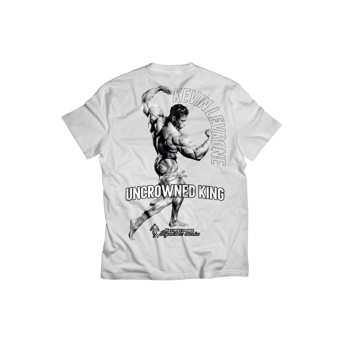 Kevin Levrone T-Shirt UNCROWNED KING 240g White 5903719263900 | GFQ801327 Levrone Merch | GFQ801327