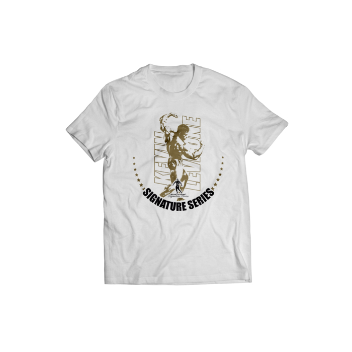 Kevin Levrone T-shirt White/Gold logo 170 g 5903719254885 | FGZ695804 Levrone Merch | FGZ695804